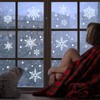 6 Sheets Large Snowflake Window Stickers Christmas Window Stickers Decorations