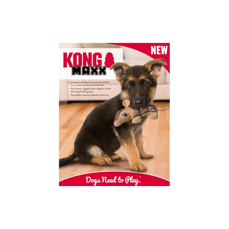 KONG Maxx Ballistic - Juguete para perros de 2 capas