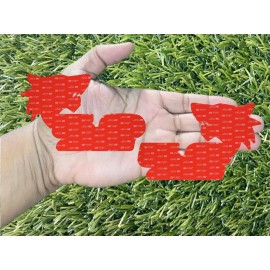 Badge Addictz Red Eye 5.0 Coyote Emblems Badges Matte/Black Light Blue with Red Word Coyote