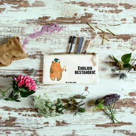 Parent New - Mr. & Mrs. Panda S Makeup Bag Exam Bear, White, Hand drawn