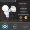VAXCEL White Motion Sensor Dusk to Dawn Outdoor Security Flood
