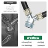 Watflow 3/4" Fittings, 1 Ft Y Mixer Hose for Washing