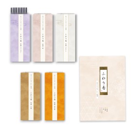 60 Sticks for 2 Months, Japanese Yu, 6 Types of Scents, Incense Holder Included, Trial Set, Osmanthus & Cherry Blossoms