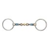 BLUE ALLOY LOOSE RING WITH LOZENGE Stainless Steel Blue Sweet