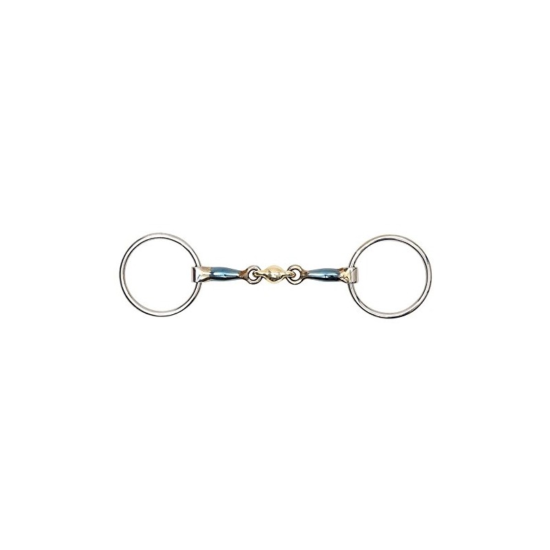 BLUE ALLOY LOOSE RING WITH LOZENGE Stainless Steel Blue Sweet
