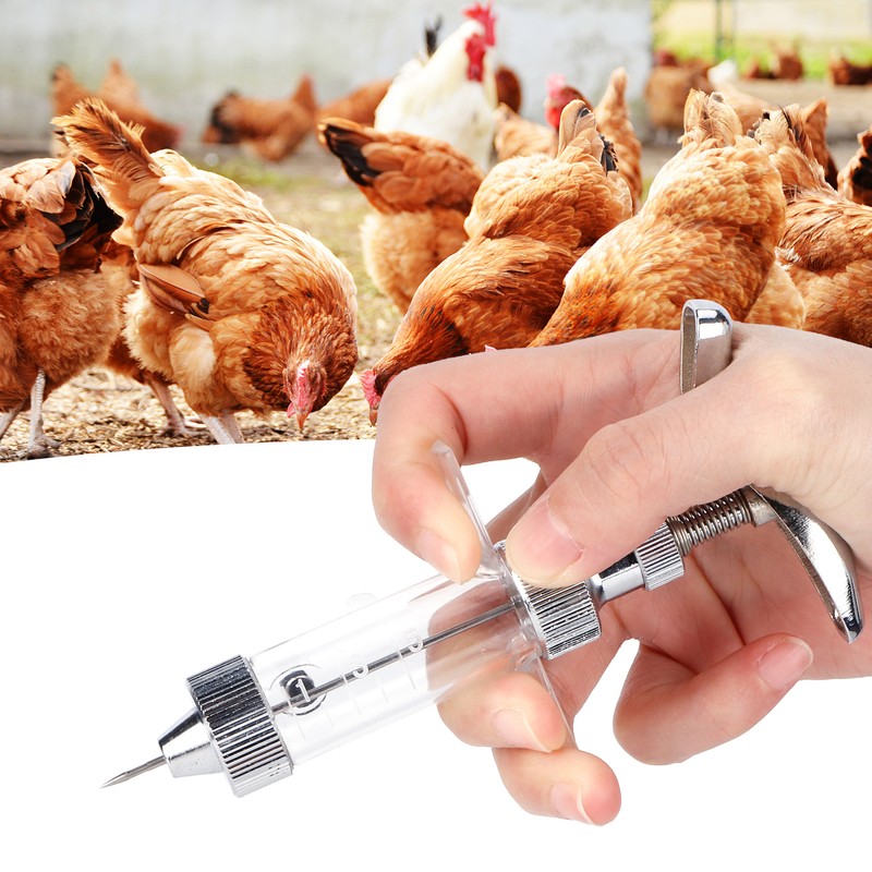 5ML Chicken Pox Vaccine Immunization Syringe Inoculator Vaccination Continuous Injector