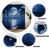 GCTNBJL Blue Oean Full Moon Shower Curtain for Bathroom,70x70(WxH) Inches