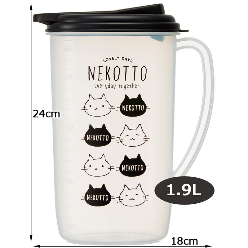 Skater CI19-A Water Pot, Cold Water Bottle, Nekotto, 0.4 gal