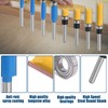 16Pcs 1/4 Inch Shank Flush Trim Router Bit Set Top
