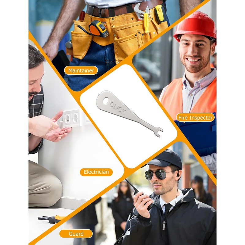 Emergency Light Test Fish Key 3 Pack, Mellbree Click Fish