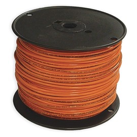 Building Wire, THHN, 14 AWG, Orange, 500ft