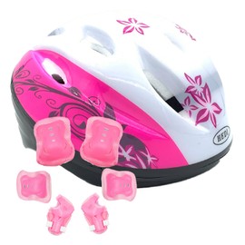 Cicogna Children's Skateboard Helmet Protector, 7 Piece Set, Cherry Blossom, Children, Elementary School Students, Skateboard, Inline Skating, Kickboard, Wrist, Elbow, Knee, Lightweight, Boys and
