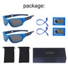 2 Pack Kids Sunglasses with Glasses Strap Polarised Sports Glasses