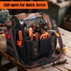 WELKINLAND 41-Pocket Electrician Tool Bag, 14-Inch HVAC Tools Bag, Heavy-Duty