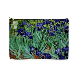 CafePress Van Gogh Irises, St. Remy Large Zipper Toiletry Pouch, 12.5" x 8.5"