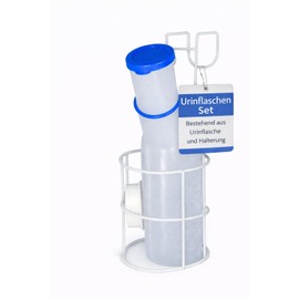 BUXMED Urine Bottle Set for Men - Urine Bottle & Holder, Pee Bottle for Men, Urine Bottle for Travel, Incontinence Men, Urinents