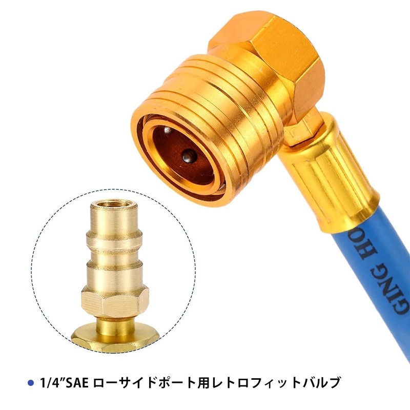 Bowarepro R134a Gas Charge Conversion Adapter A/C R12 R22 to