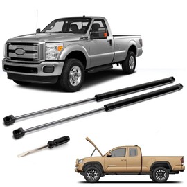 Compatible with 2017-2022 Ford F250 F350 Super Duty, Front Hood Lift Shock Strut Support Arms Replace#4B965360 4B-965360 HC3Z16C826A HC3Z-16C826-A PM3986, with Screwdriver for Install