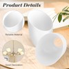 5 Pieces Plastic Lamp Shade Replacement Horseshoe Lampshade Cover White
