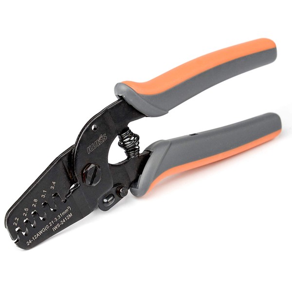 IWISS IWS-2412M Precision Crimping Pliers for Open Barrel Terminals 0.08-0.13