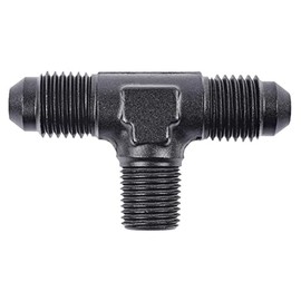 JEGS 101344 AN to NPT Tee Adapter Fitting -4 AN Male to -4 AN Male Run 1/8 in. N