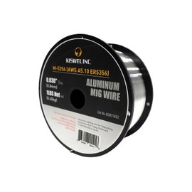 (Processed in USA) Kiswel M-5356 ER5356 0.030 in. Dia 1 lb. Aluminum Mig Welding Wire (1 Spool)