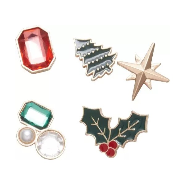 Crocs Ornament 5 Pack Glitter & Shine Shoe Charms |