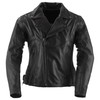 Black Brand Women's Leather Sapphire Motorcycle Jacket (Black, Small)