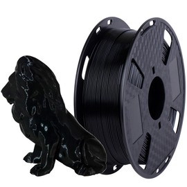 CC3D PETG Plus Filament Black 1KG 1.75mm 3D Printer Filament FDM 3D Printing Materials PETG Black Filament 5 Times Toughness
