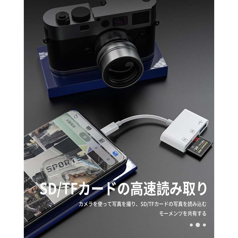 USB C Male to USB-A Female Type C Micro SD