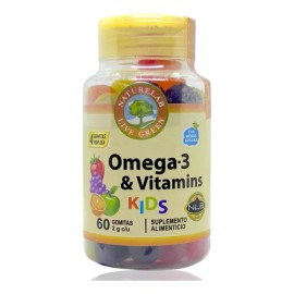 Omega 3 Vitaminas Kids 60 Gomitas Naturelab