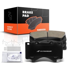 A-Premium 4Pcs Front Ceramic Disc Brake Pads Set Compatible with Select Toyota and Lexus Models - Land Cruiser 2008-2011/2013-2020, LX570 2008-2011/2013-2021, Sequoia 2008-2022, Tundra 2007-2021