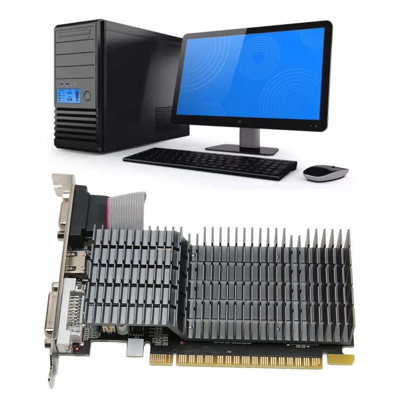 GT710 4G GDDR3 Graphics Card Support DVI VGA HD Multimedia