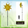 DECEED 10 PCS Reflective Pinwheels for Yard and Garden Bird