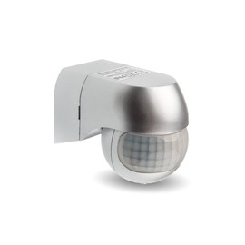 Huber Motion Motion Sensor 180 °, Horizontally and Vertically Adjustable Energy Saving 3 Slim, Silver 0.50 wattsW, 230.00 voltsV