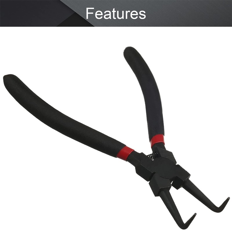 Utoolmart Internal Snap Ring Plier Angled Retaining Ring Pliers Bent