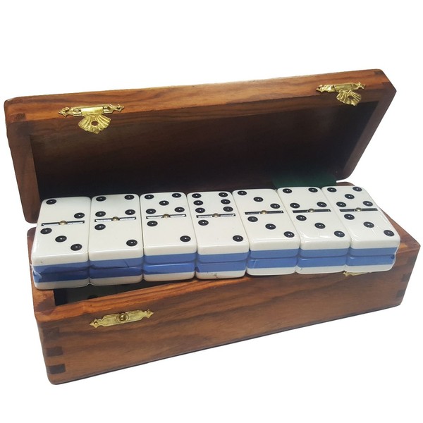 Marion & Co. Domino Double Six Two Tone Blue &