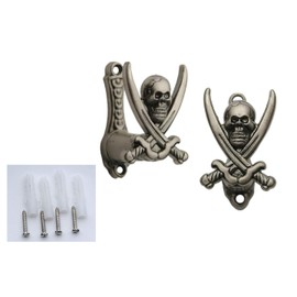 Szco Supplies 2" Adjustable Cast Metal Pirate Style Sword Hanger