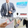 Mifflin Rigid ID Name Badge Holders (Clear, Vertical 3.35x2.1 inch,