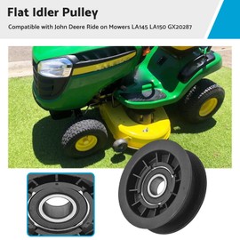 ALL IN RED BOX Flat Idler Pulley Suitable for John Deere Ride on Mowers LA145 LA150 GX20287 Lawn Mower Pulley Replacement