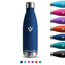 Stainless Steel Water Bottle, 750 ml, Sports Water Bottle, Leak-Proof, BPA-Free, Thermos Flasks, Double Walled, Can Be Carried, Metal Drinking Bottle for Fitness, Sports, Hiking, Camping