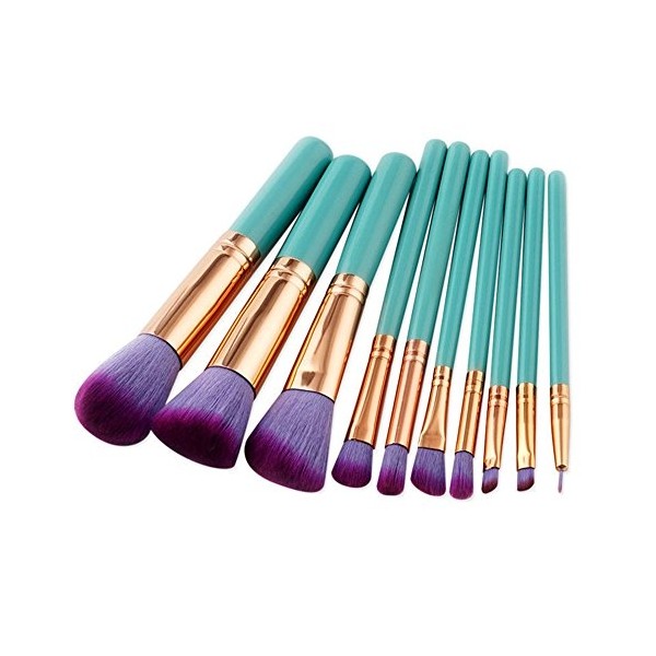 Eyeshadow Powder Brush Makeup Lip 10pcs Foundation Eyeliner Set Tool