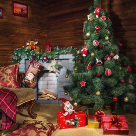 Generic CattleyaHQ Gift Bows Pack of 12 Christmas Bows, Bows Ribbons for Packaging, Christmas Tree Wreath Party Decorations