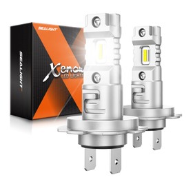 SEALIGHT H7 Bulbs 30000LM 800% Brighter 2025 Edition, X5 H7 lights 99% Compatibility Easy Installation for Fog, ATVs & Powersports 10 Years Lifespan, Pack of 2