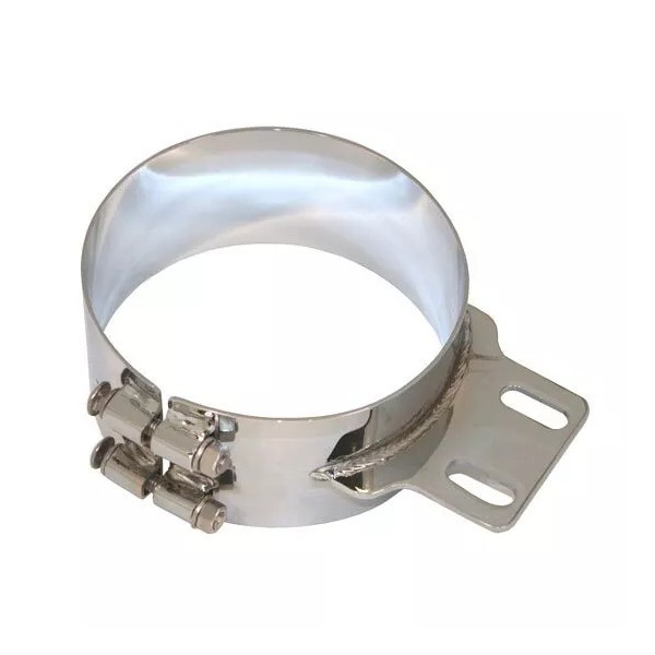 Lincoln Chrome 50-01083 - 8 Inch Straight Exhaust Mounting Bracket