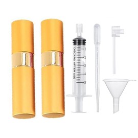Atomizer Perfume Spray Bottle for Travel, 2 Pcs 8 ml Portable Sprayer Mini Refillable Perfume's Atomizer Bottles, Empty Travel Refill Bottle with 4 Style Perfume Refill Tools Dispenser Transfer