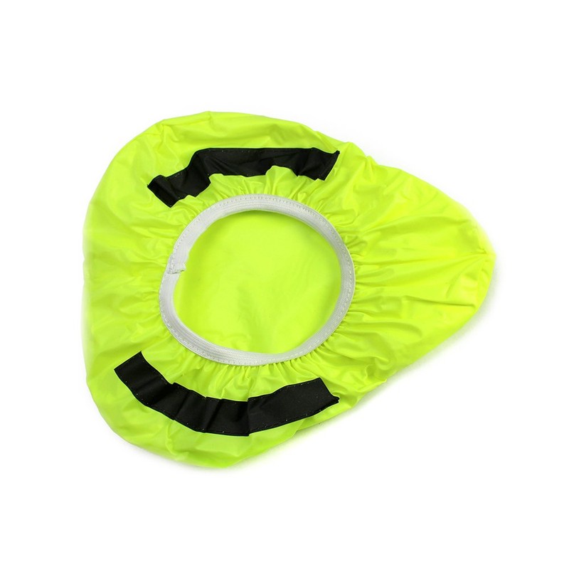 com-four® 3-piece bicycle reflector set with saddle protection cover and