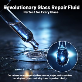 WOOKKIT Windshield Repair Kit, DIY Car Windshield Crack Repair Kit – 2 Bottles Nano Glass Repair Liquid, Fix Chips, Bullseye & Star Cracks, Long-Lasting Adhesive Solution