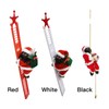 Climbing Ladder Sant Red White Golden Electric Santa Climbing Ladder