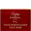 Crown Awards Fantasy Baseball Rosewood Humidor Gift, Customize with Your